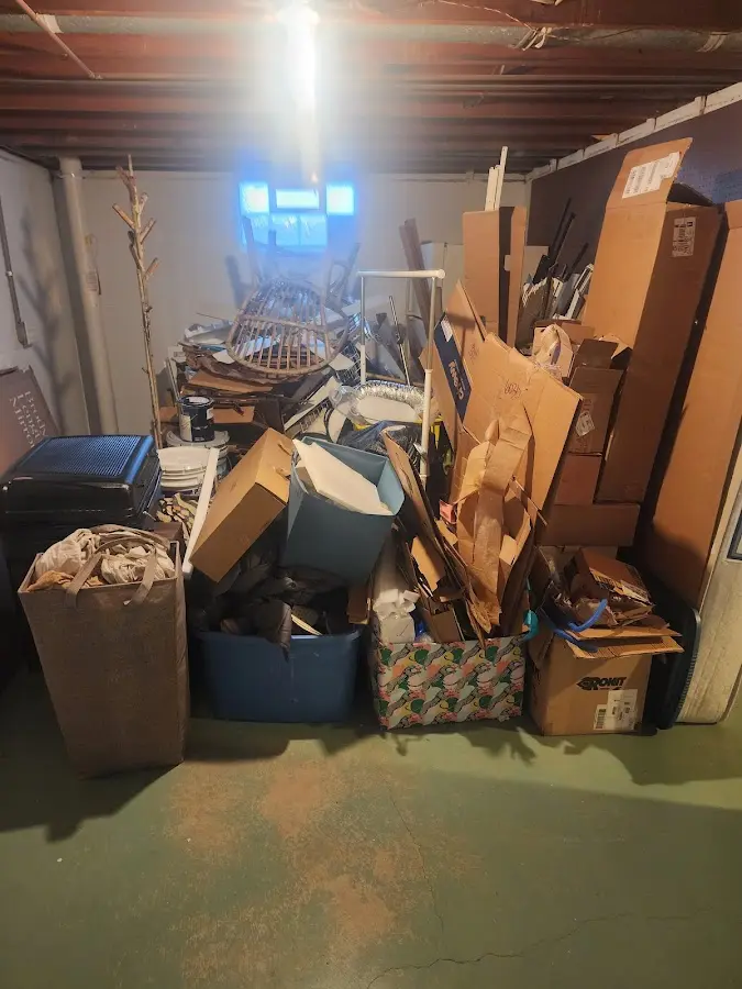 Roll-off dumpster container at job site for Roll Off Dumpster Rental in Chillicothe